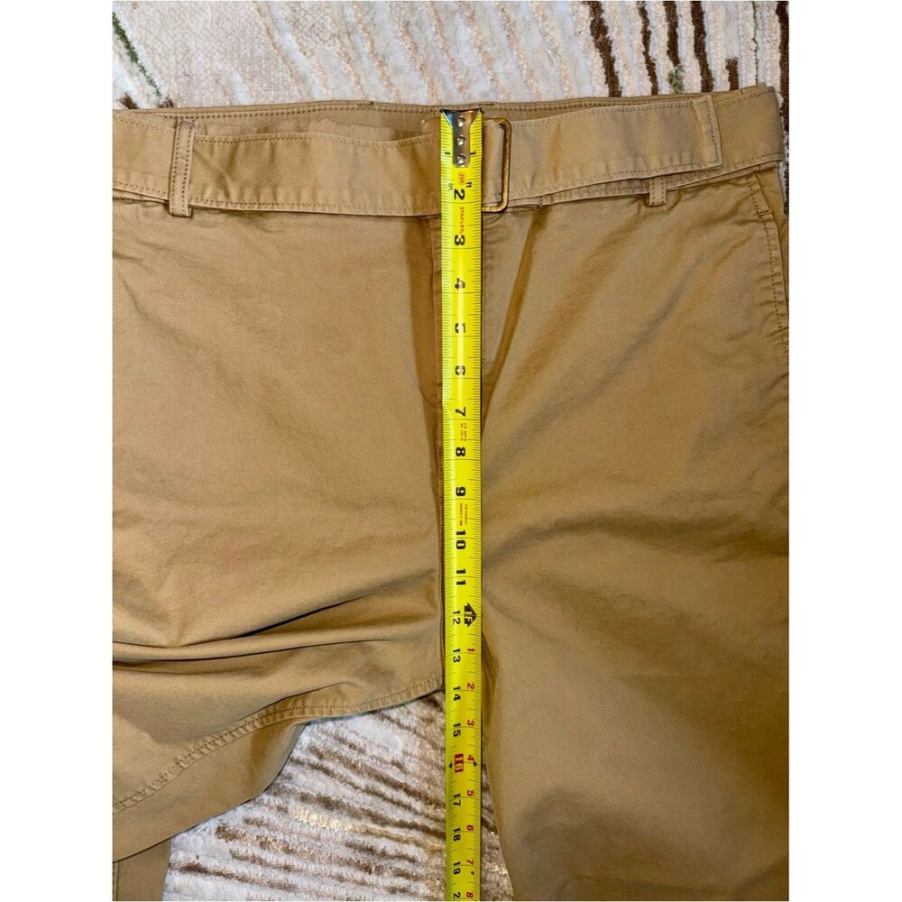 Banana Republic Womens Chino Pants 14 Khaki Slim Straight Organic Cotton - Picture 10 of 12